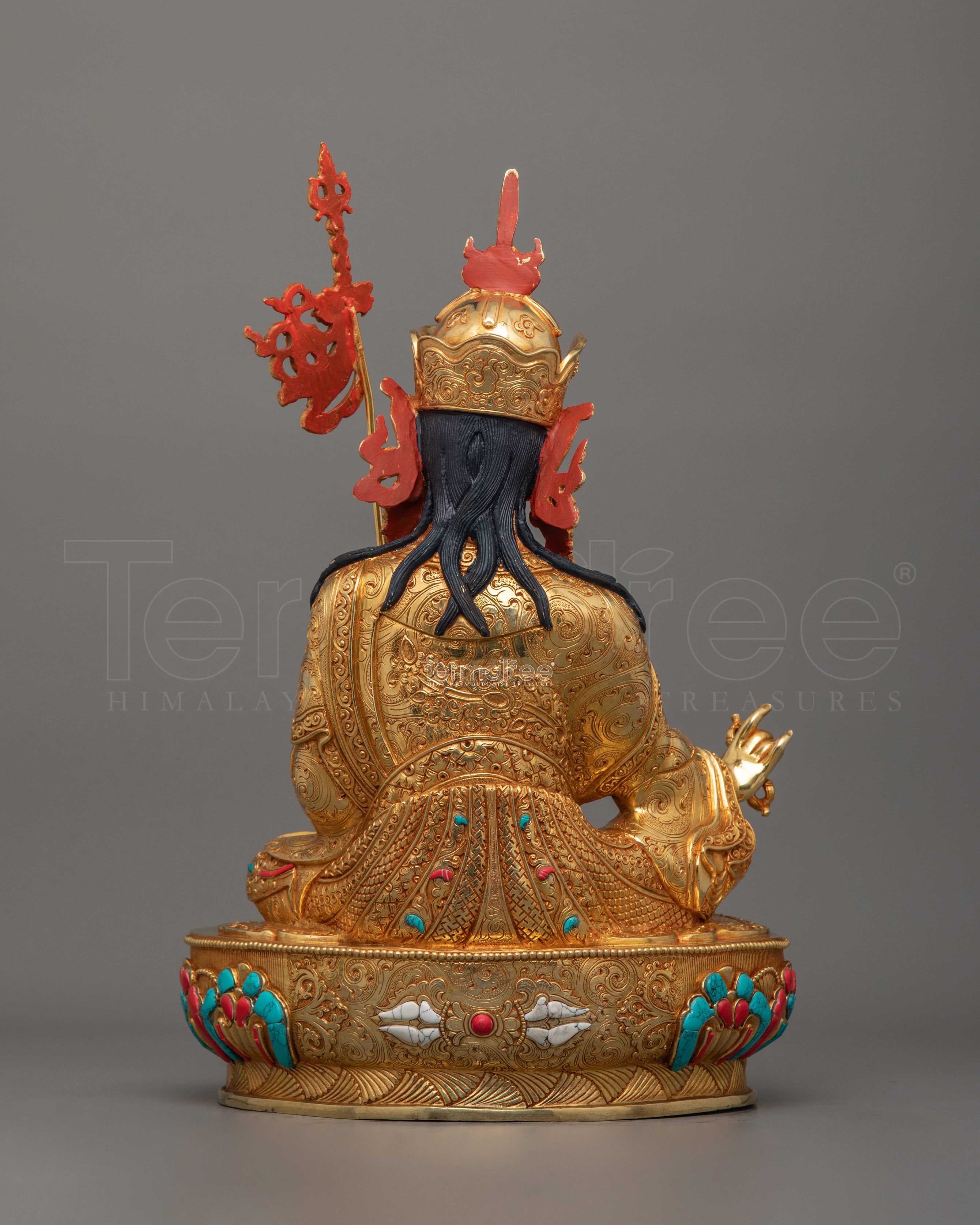 Tibetan Lord Padmasambhava Figurine | The Lotus Born Guru Artwork