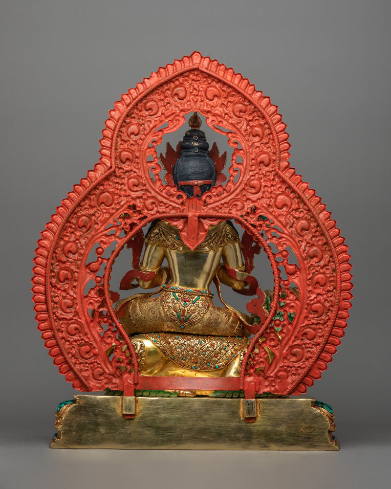 Traditional Tibetan Manjughosa Sculpture | A Symbol of Wisdom and Enlightenment