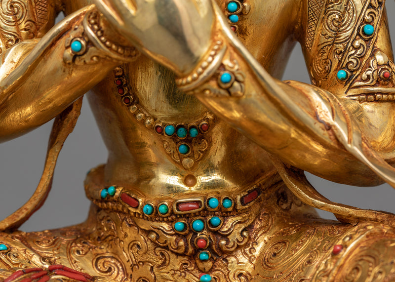 Traditional Tibetan Manjughosa Sculpture | A Symbol of Wisdom and Enlightenment
