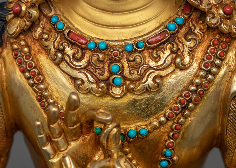 Traditional Tibetan Manjughosa Sculpture | A Symbol of Wisdom and Enlightenment