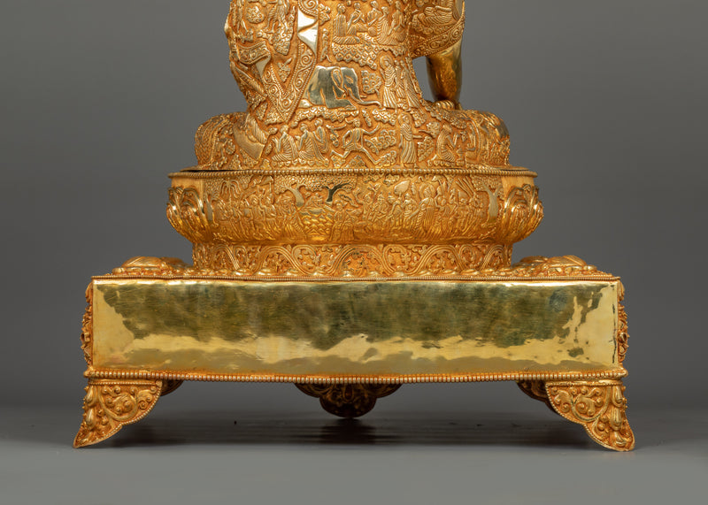 Peaceful Crown Shakyamuni Buddha Figurine | Symbol of Wisdom and Peace