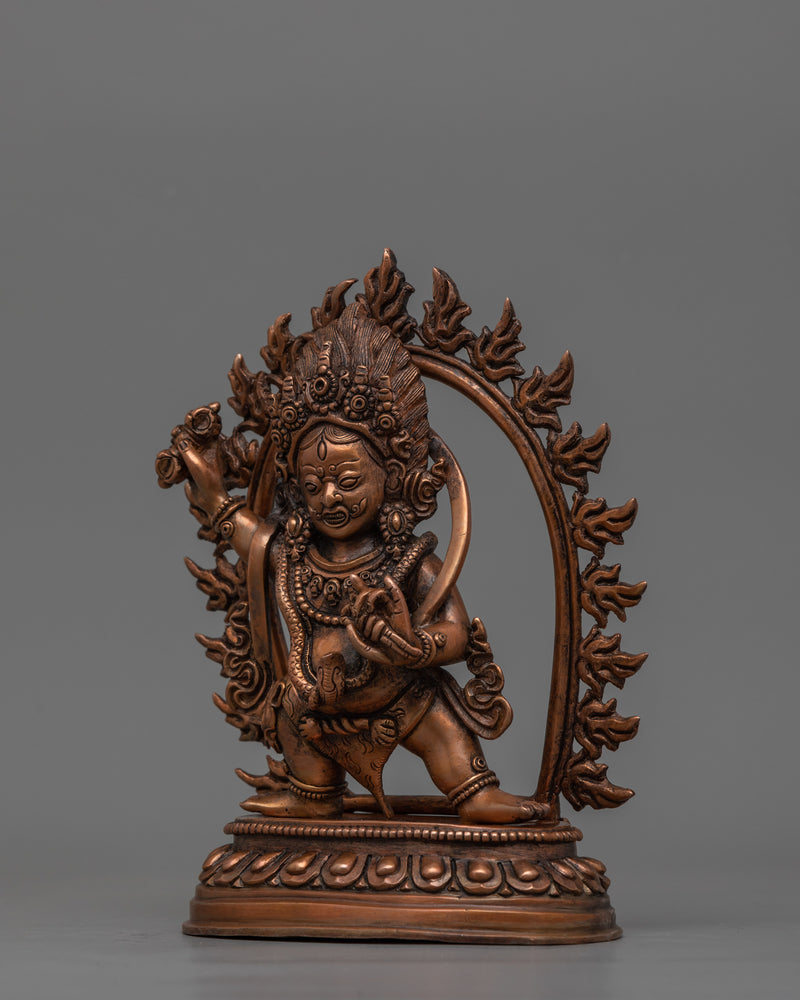 Tibetan Buddhist Vajrapani Sculpture | Symbol of Strength and Protection