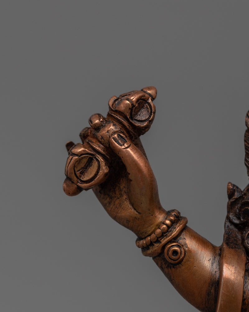 Tibetan Buddhist Vajrapani Sculpture | Symbol of Strength and Protection