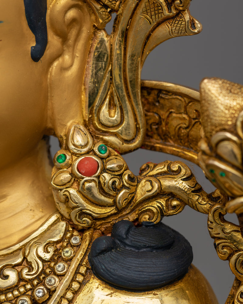 Goddess Green Tara Figurine |  Deity of Protection and Healing