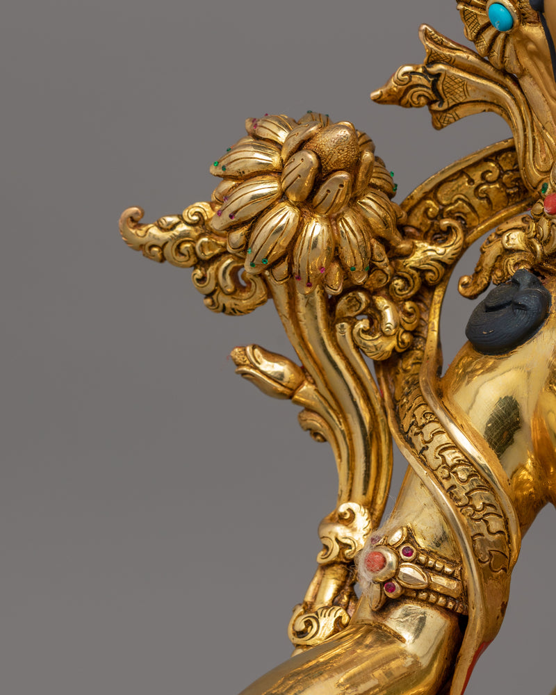 Goddess Green Tara Figurine |  Deity of Protection and Healing