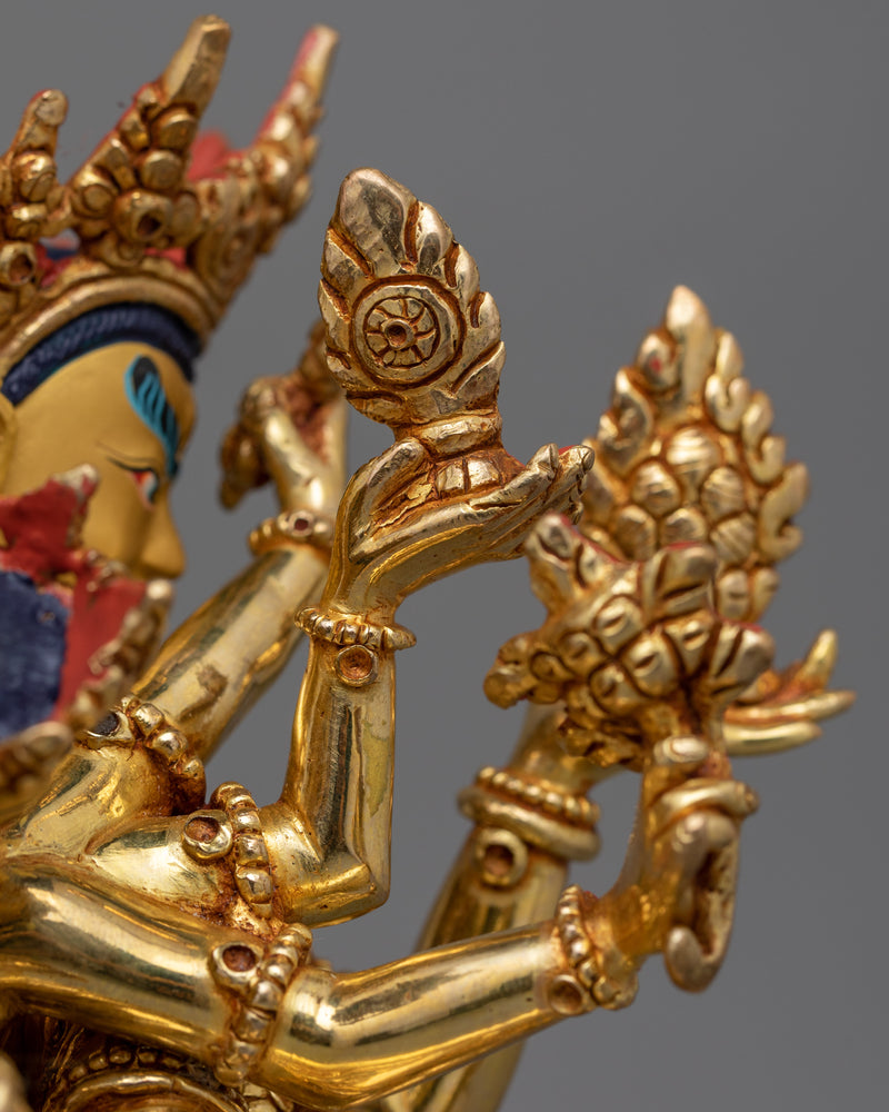 Bodhisattva Deity Guhyasamaja With His Consort Statue | Tantric Meditation Sculpture