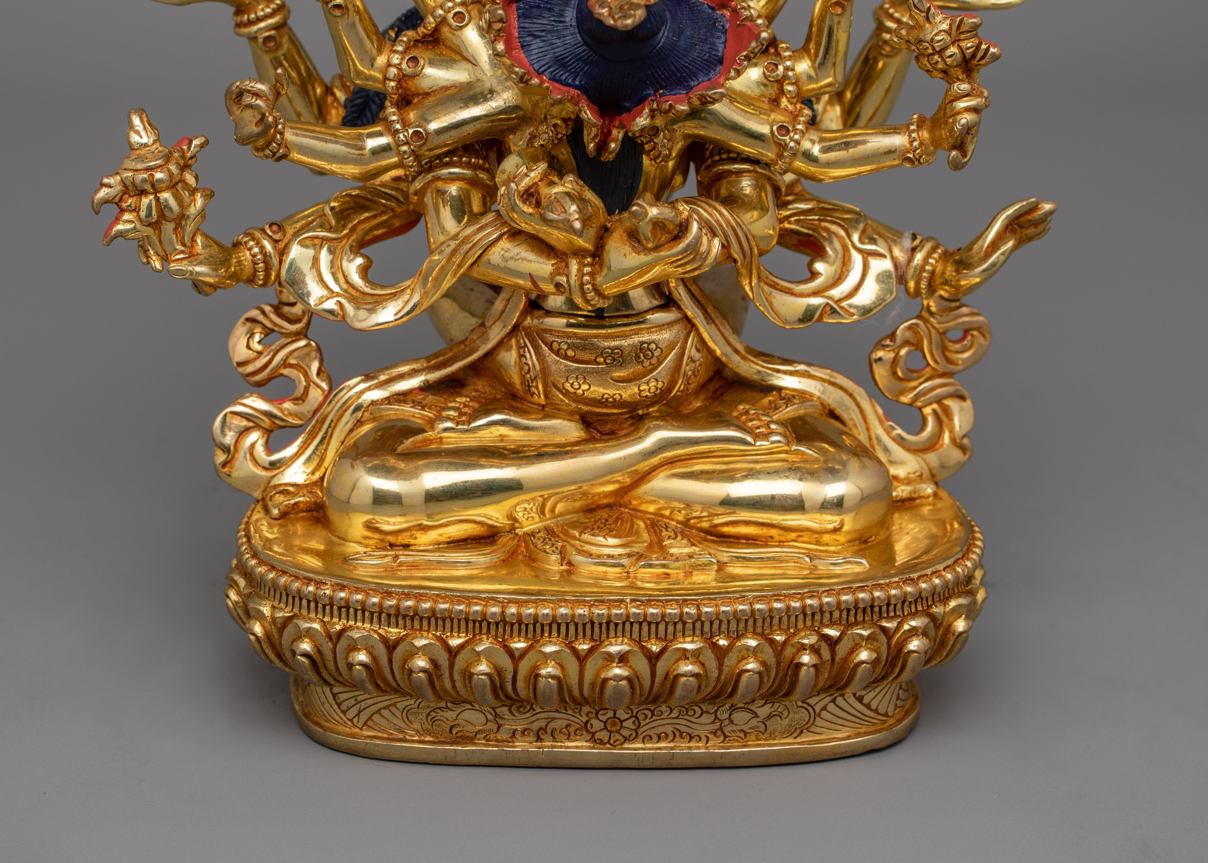 Bodhisattva Deity Guhyasamaja With His Consort Statue | Tantric Meditation Sculpture