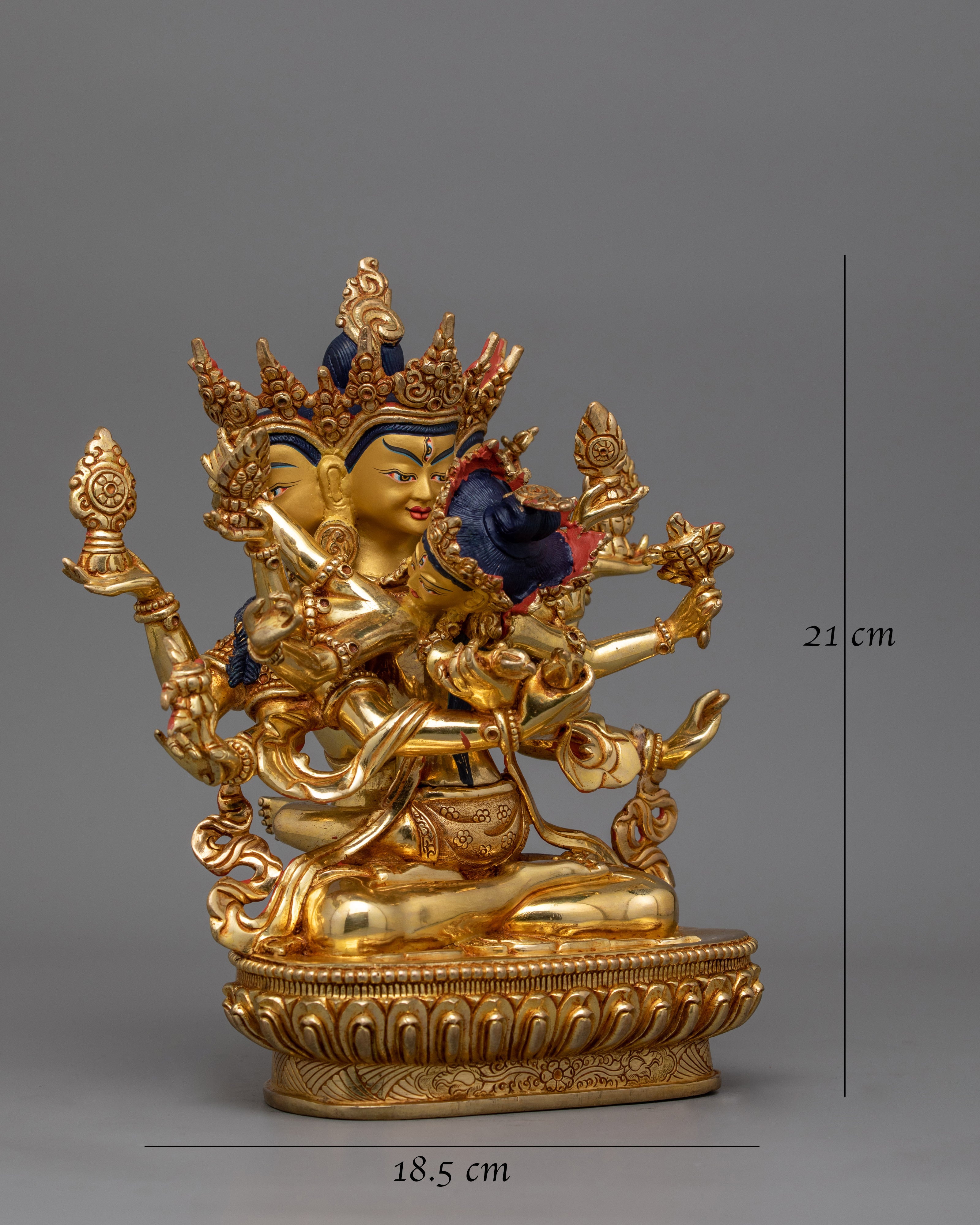 Bodhisattva Deity Guhyasamaja With his Consort Statue