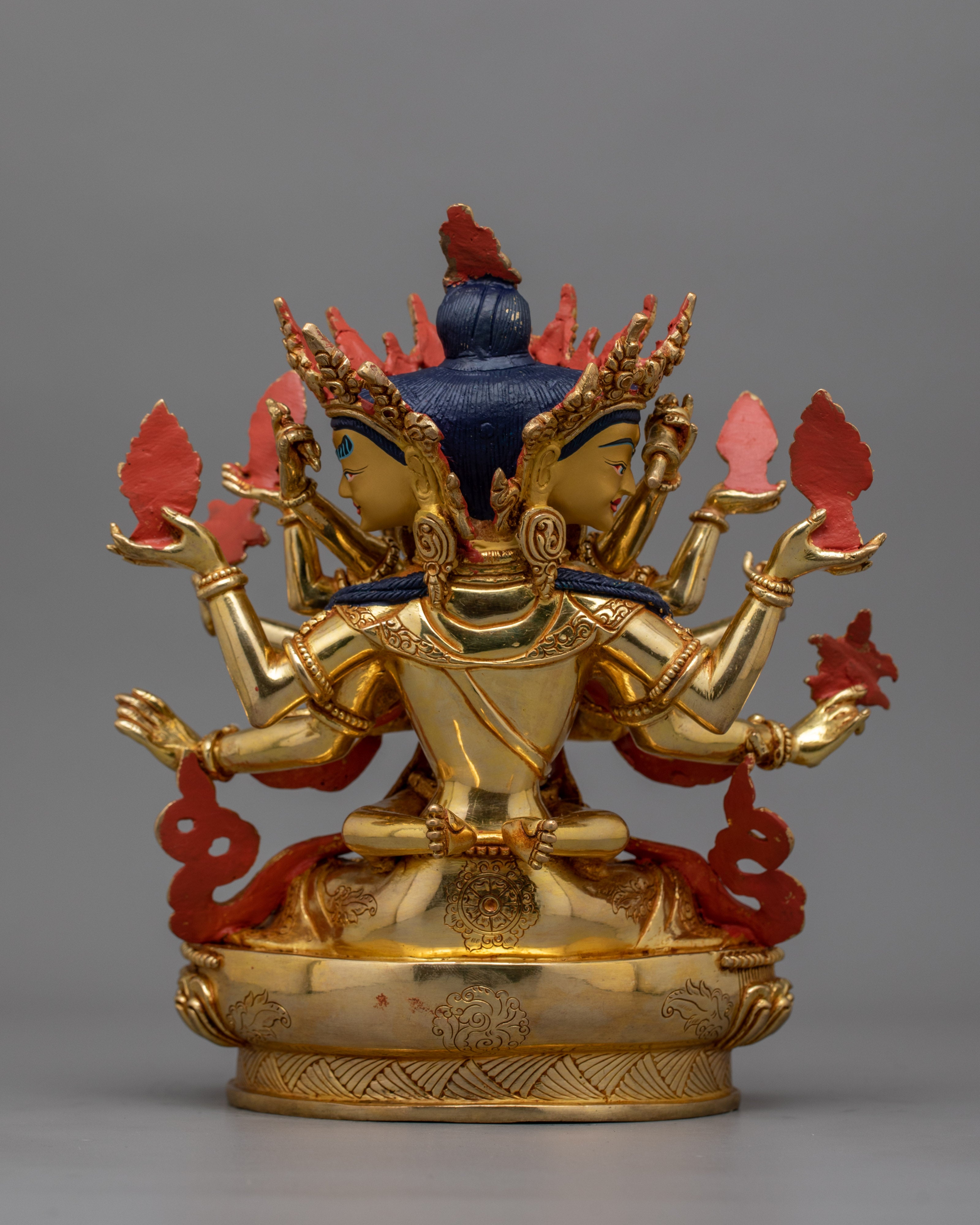 Bodhisattva Deity Guhyasamaja With His Consort Statue | Tantric Meditation Sculpture