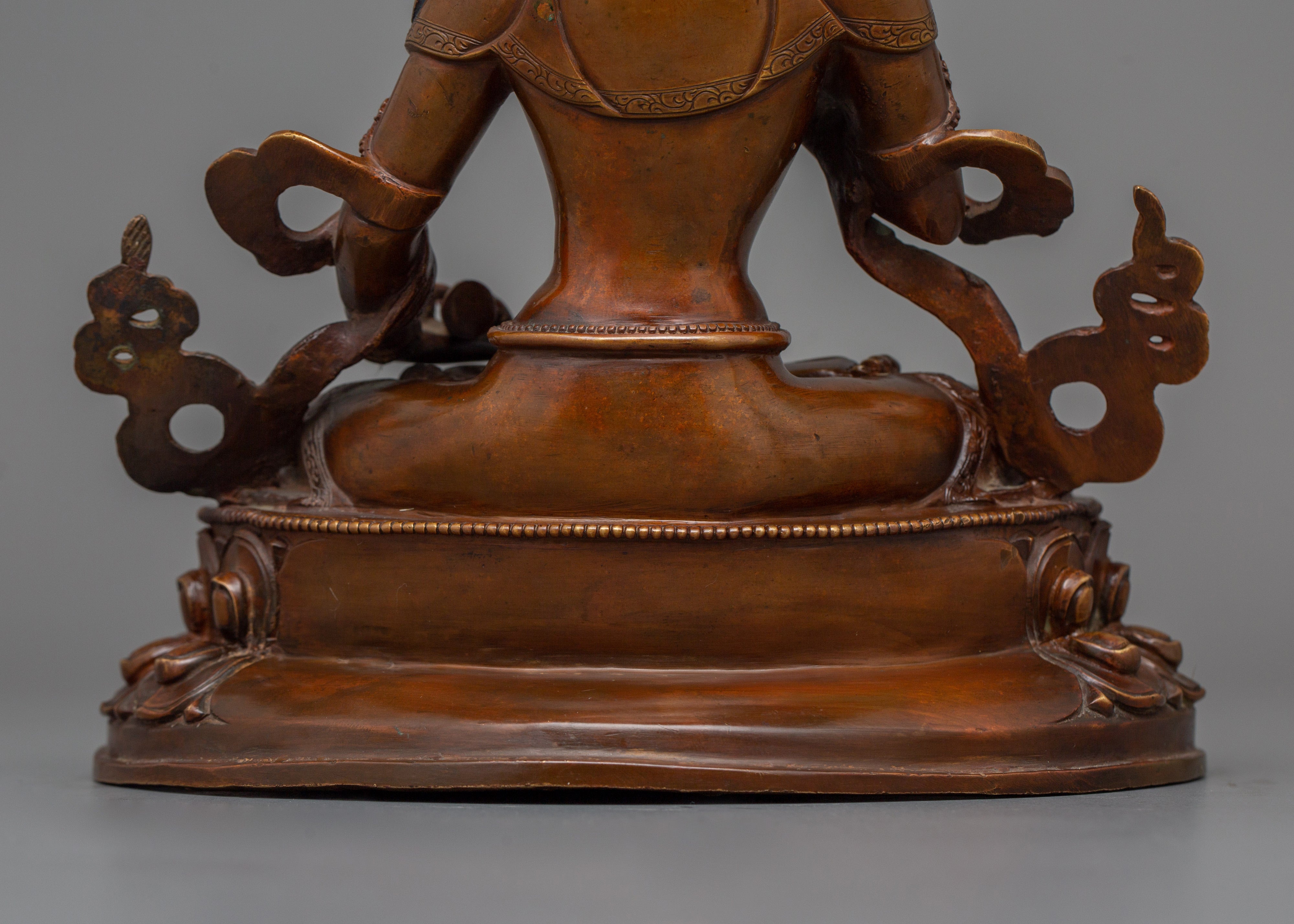 Hand Made Oxidized Vajrasattva  | The Deity With Vajra and Bell