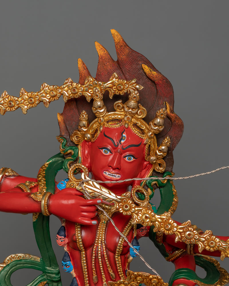 Red Body Kurukulla Statue | Tibetan Himalayan Treasure