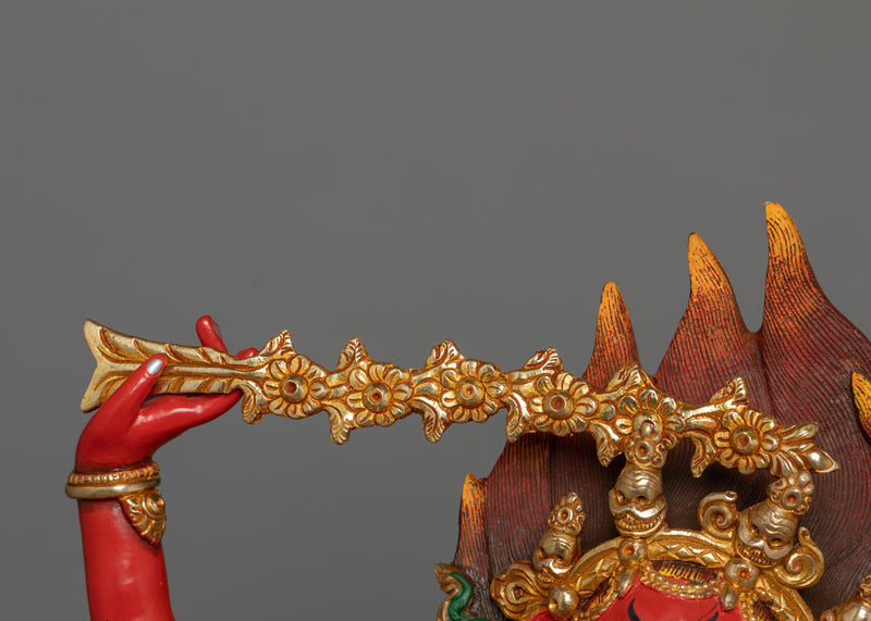 Red Body Kurukulla Statue | Tibetan Himalayan Treasure