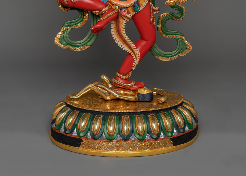 Red Body Kurukulla Statue | Tibetan Himalayan Treasure