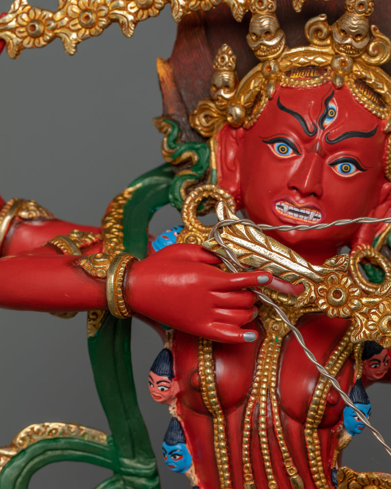 Red Body Kurukulla Statue | Tibetan Himalayan Treasure