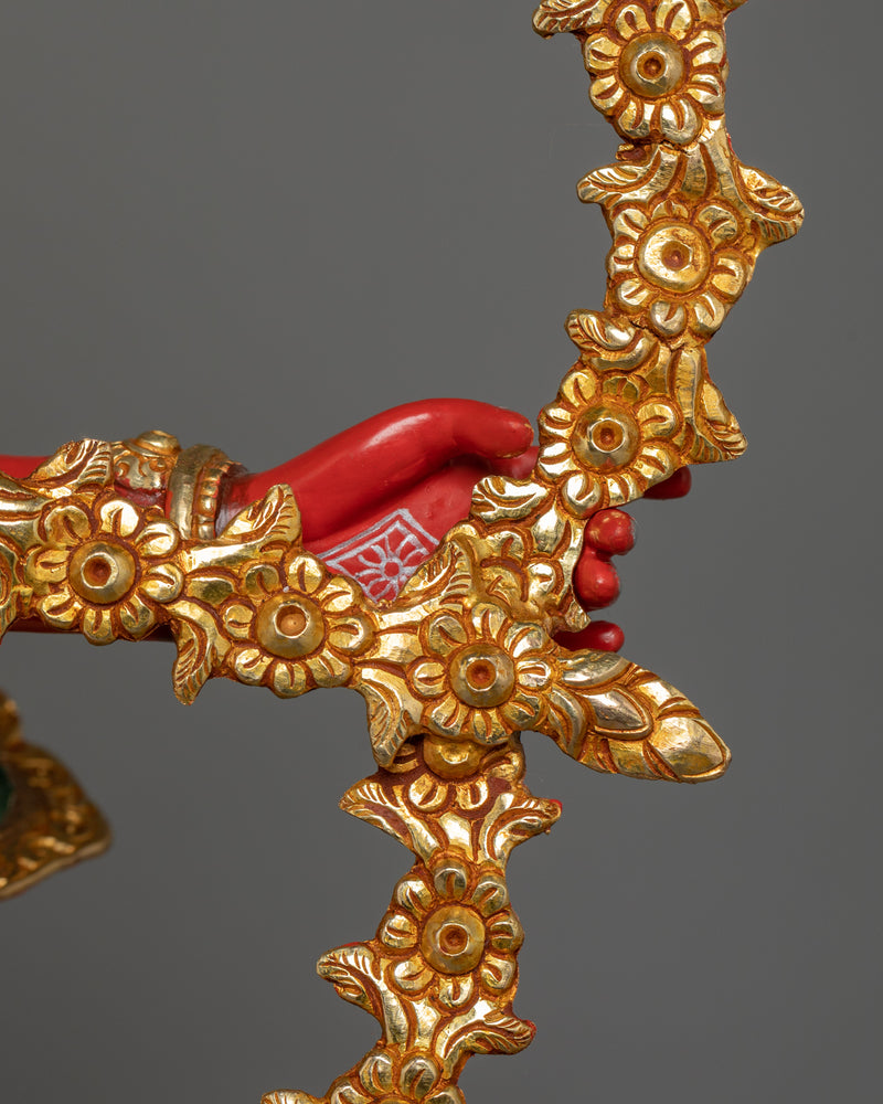 Red Body Kurukulla Statue | Tibetan Himalayan Treasure
