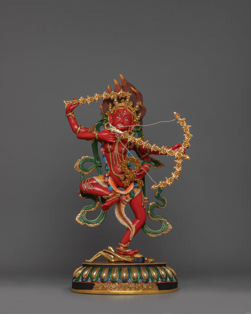 Red Body Kurukulla Statue | Tibetan Himalayan Treasure