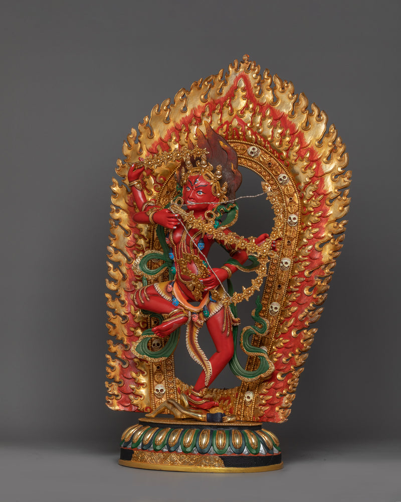 Red Body Kurukulla Statue | Tibetan Himalayan Treasure