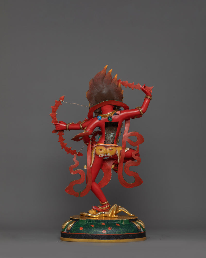 Red Body Kurukulla Statue | Tibetan Himalayan Treasure