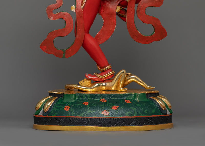Red Body Kurukulla Statue | Tibetan Himalayan Treasure