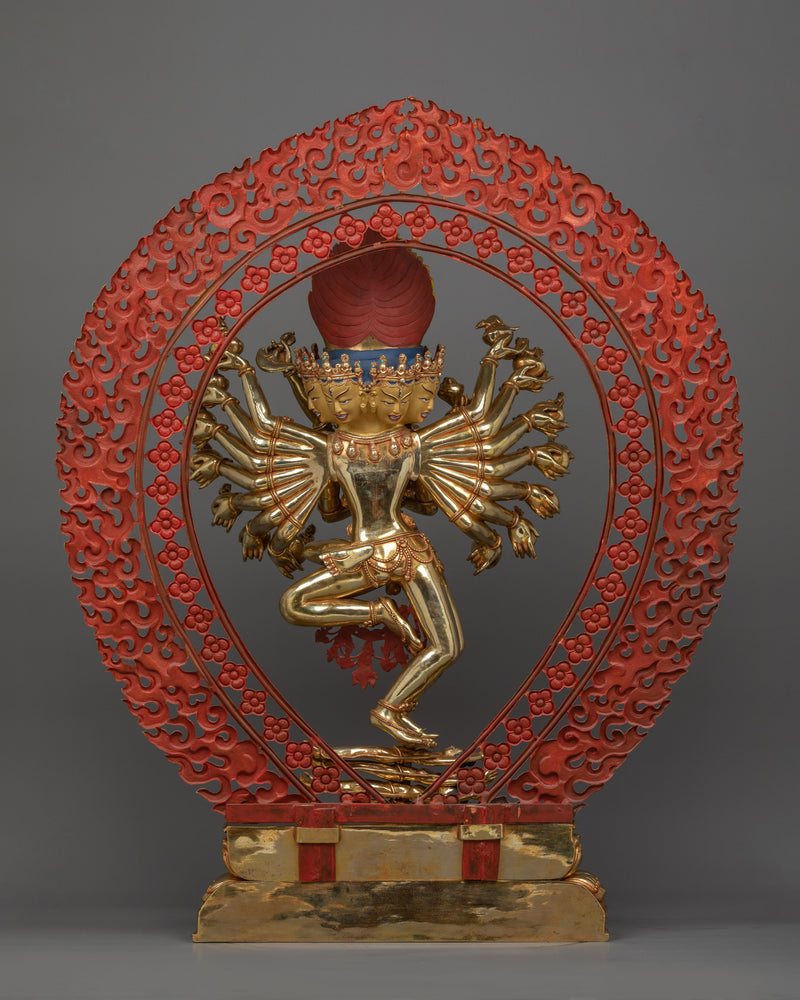 Tibetan Yidam Deity Hevajra Statue | Union of Supreme Wisdom and Compassion