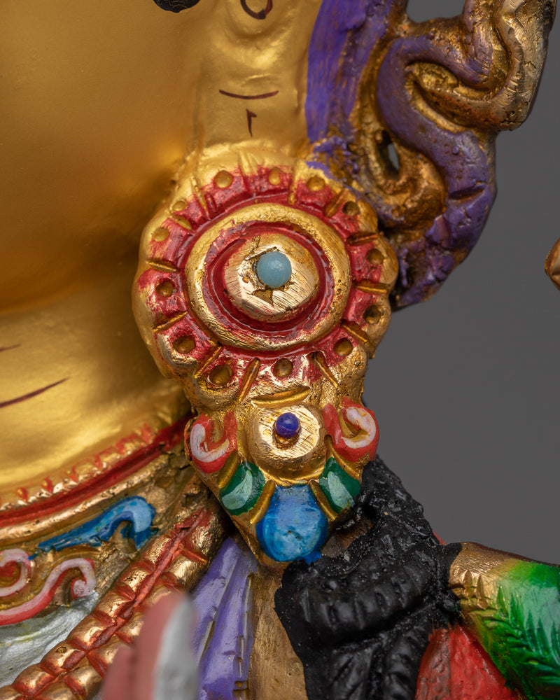 Tebitan Seven-Eyes Deity White Tara Figurine | Female Bodhisattvas in Tibetan Buddhism