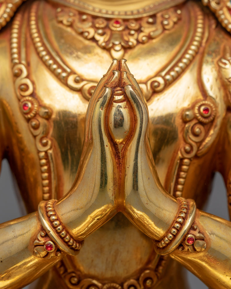 Chenrezig Infinite Compassionate Deity Figurine for Compassion and Serenity