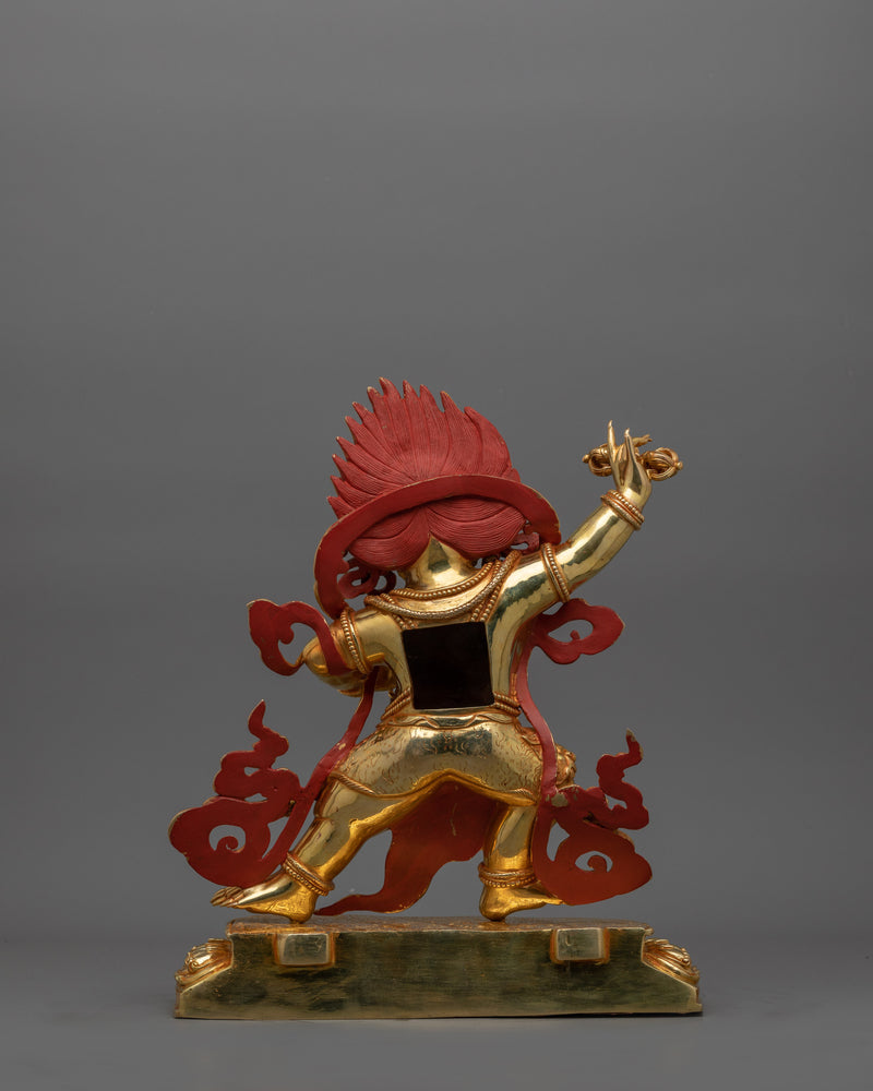 Buddhist Wrathful Deity Vajrapani Sculpture | Guardian of Dharma