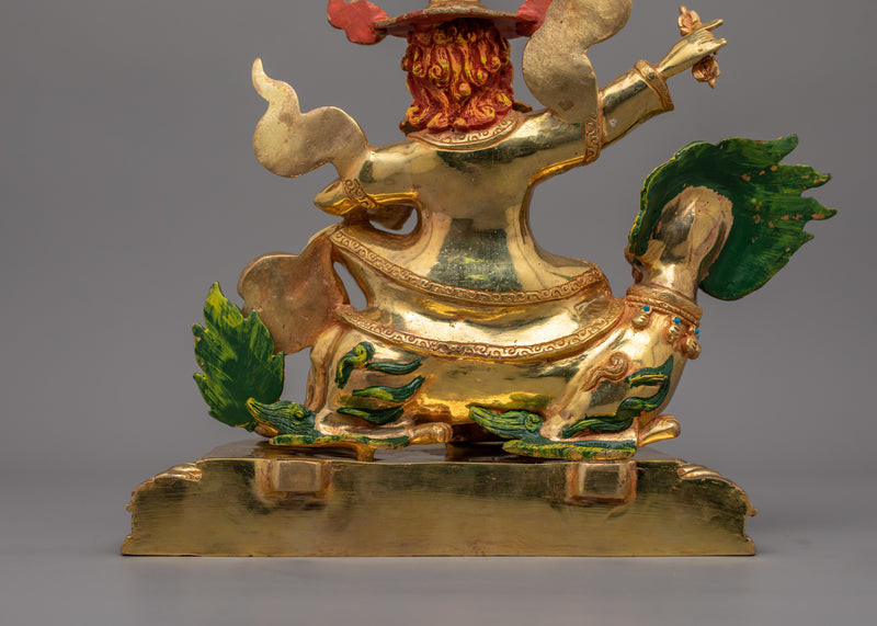 Handcrafted Buddhist Dorje Lekpa Statue | Wrathful Protector of the Dharma