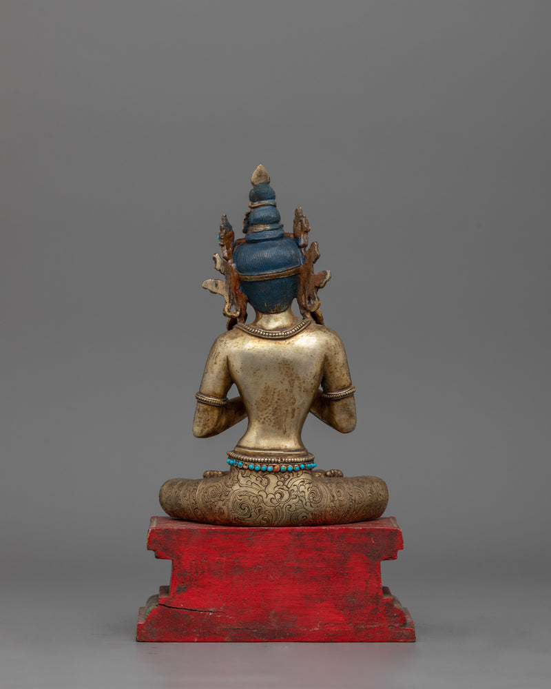 Traditional Figurine of Seated Bodhisattva - A Journey Toward Buddhahood