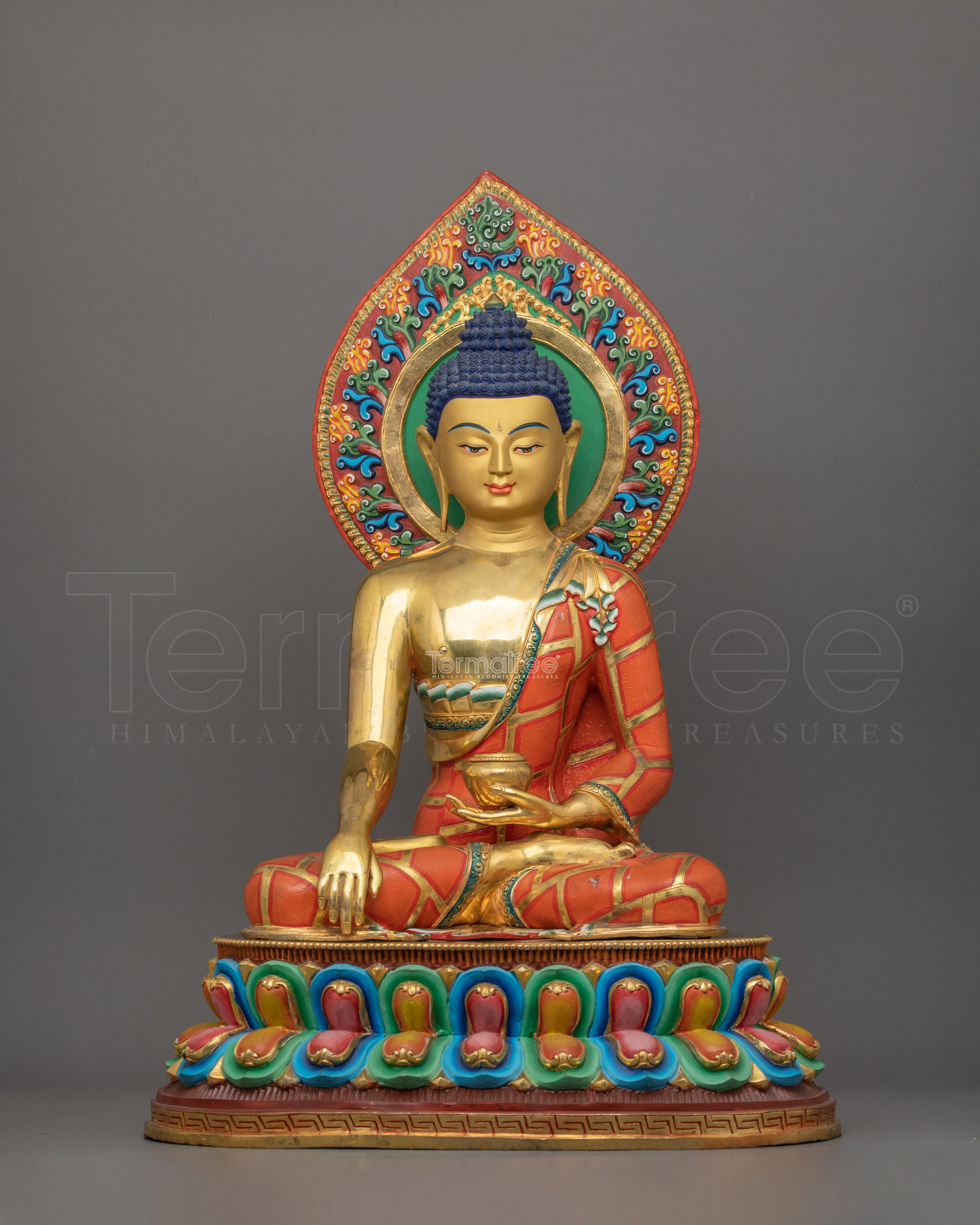 Historical Shakyamuni Buddha With Halo | Teacher of all Buddha