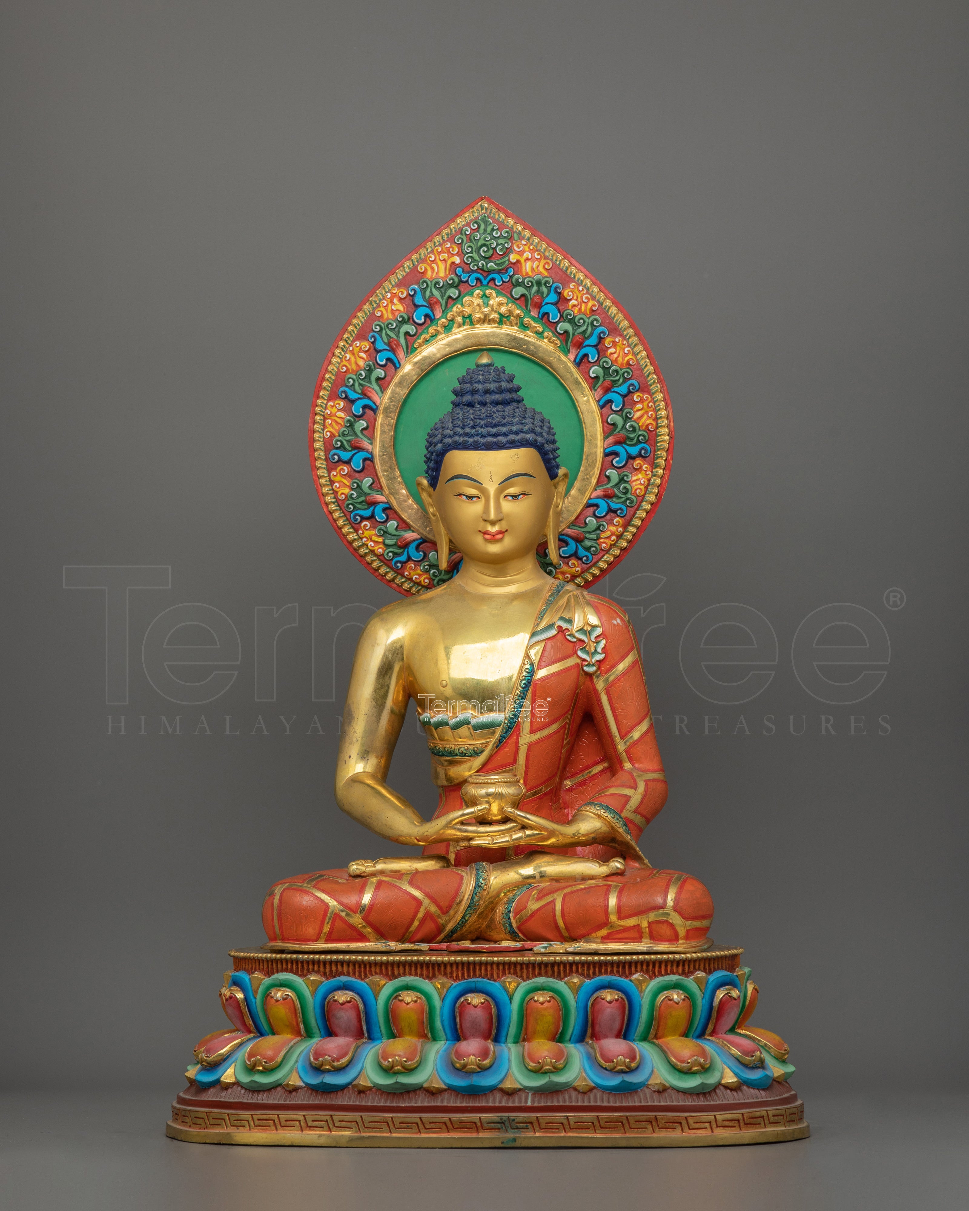 Handmade Buddha of Infinite Light Amitabha Statue | Spiritual and Peaceful Home Decor