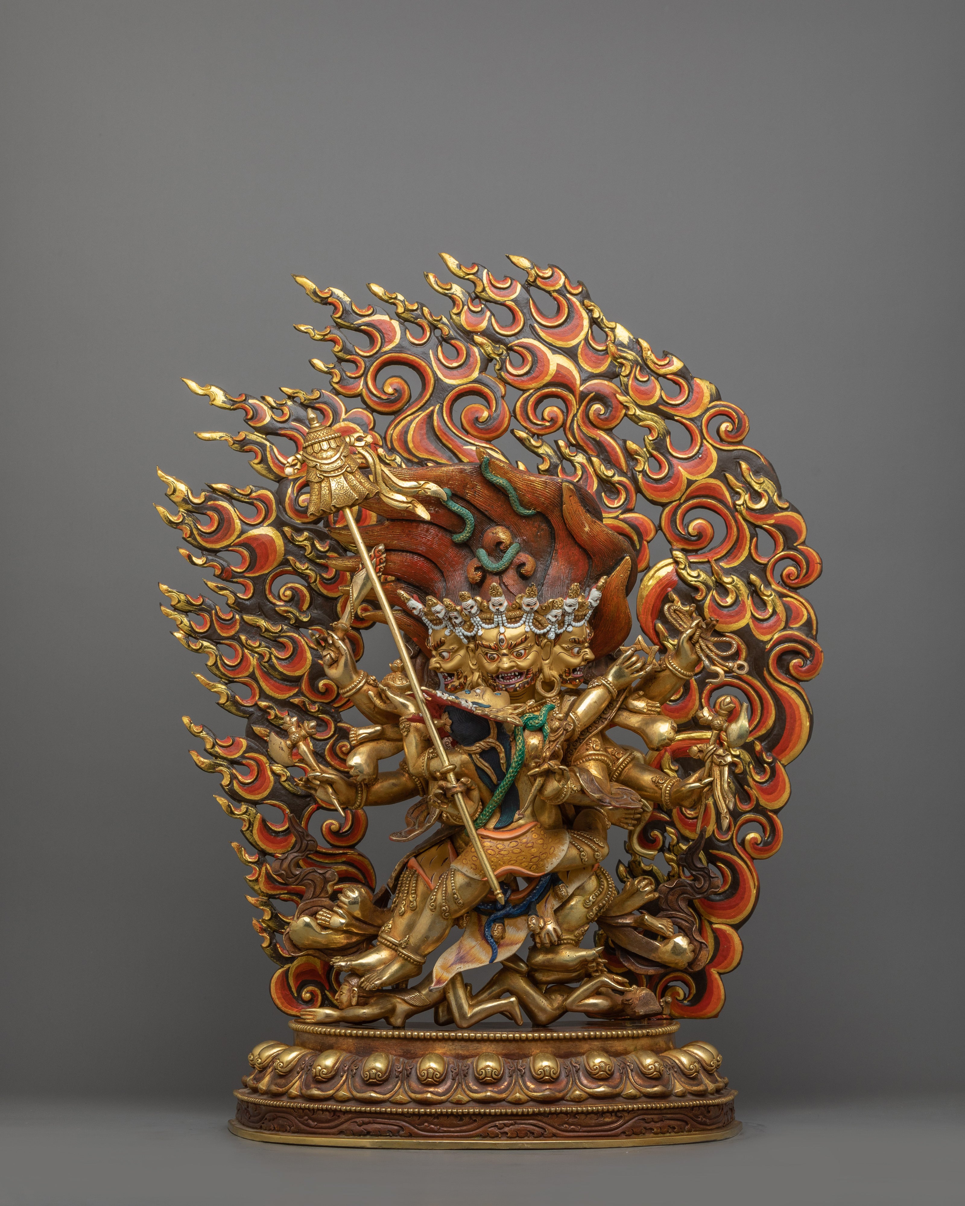 Trowo Tsochok Khagying Statue | Copper Wrathful Deity Sculpture