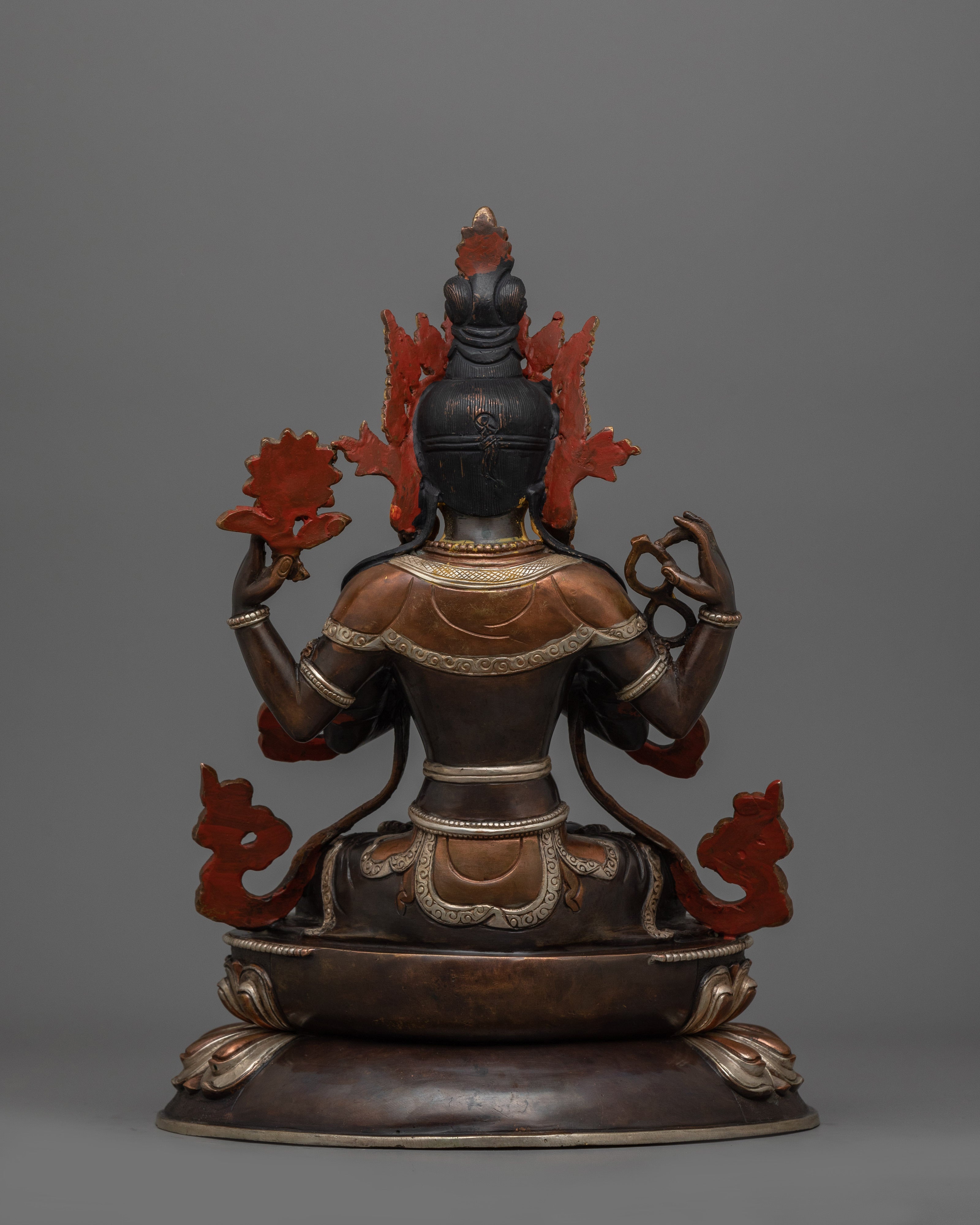Meditating Deity Chenrezig Sculpture | The embodiment of Compassion