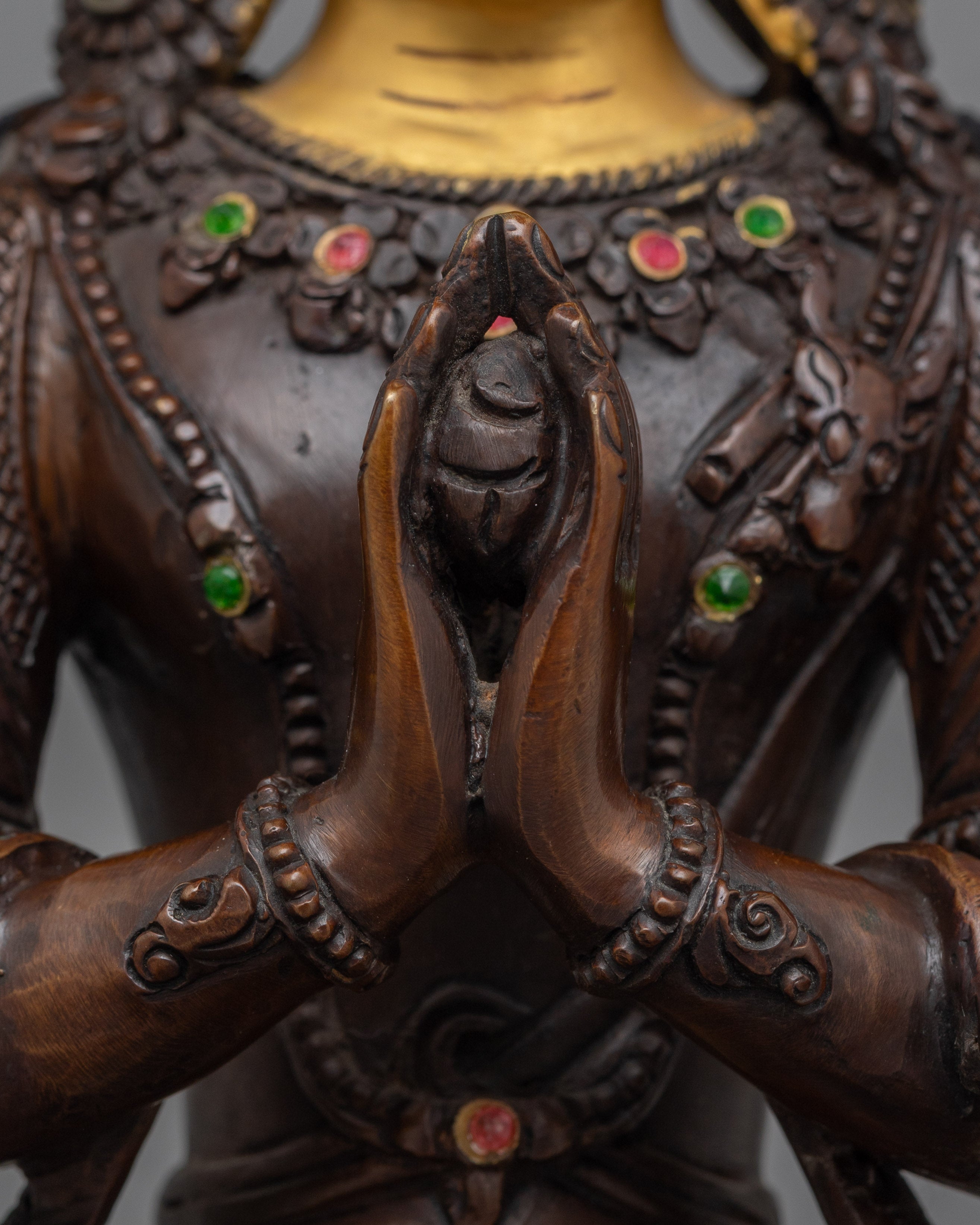 Himalayan Sacred Deity Chenresig Statue | Buddhism Dharma Artwork