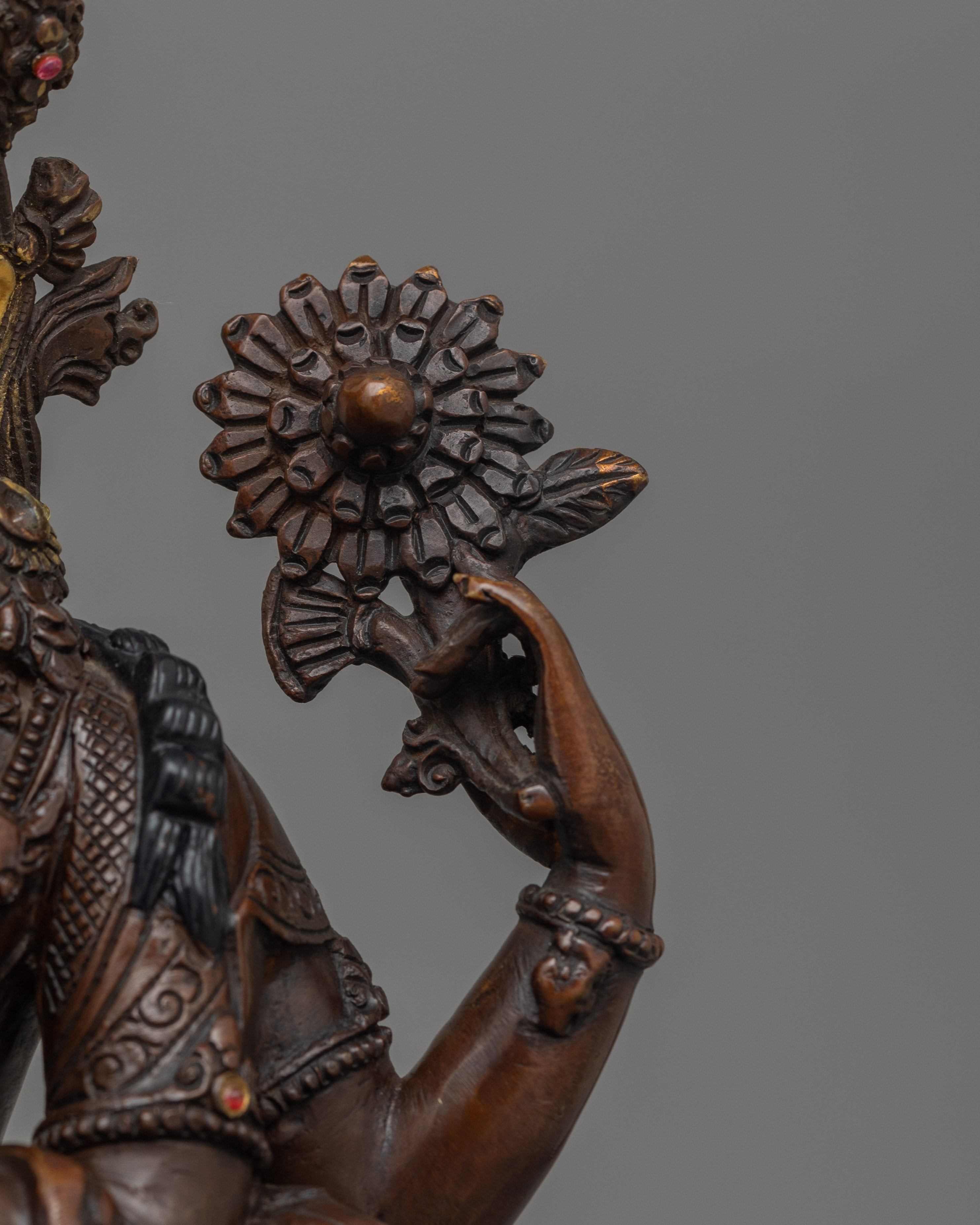 Himalayan Sacred Deity Chenresig Statue | Buddhism Dharma Artwork