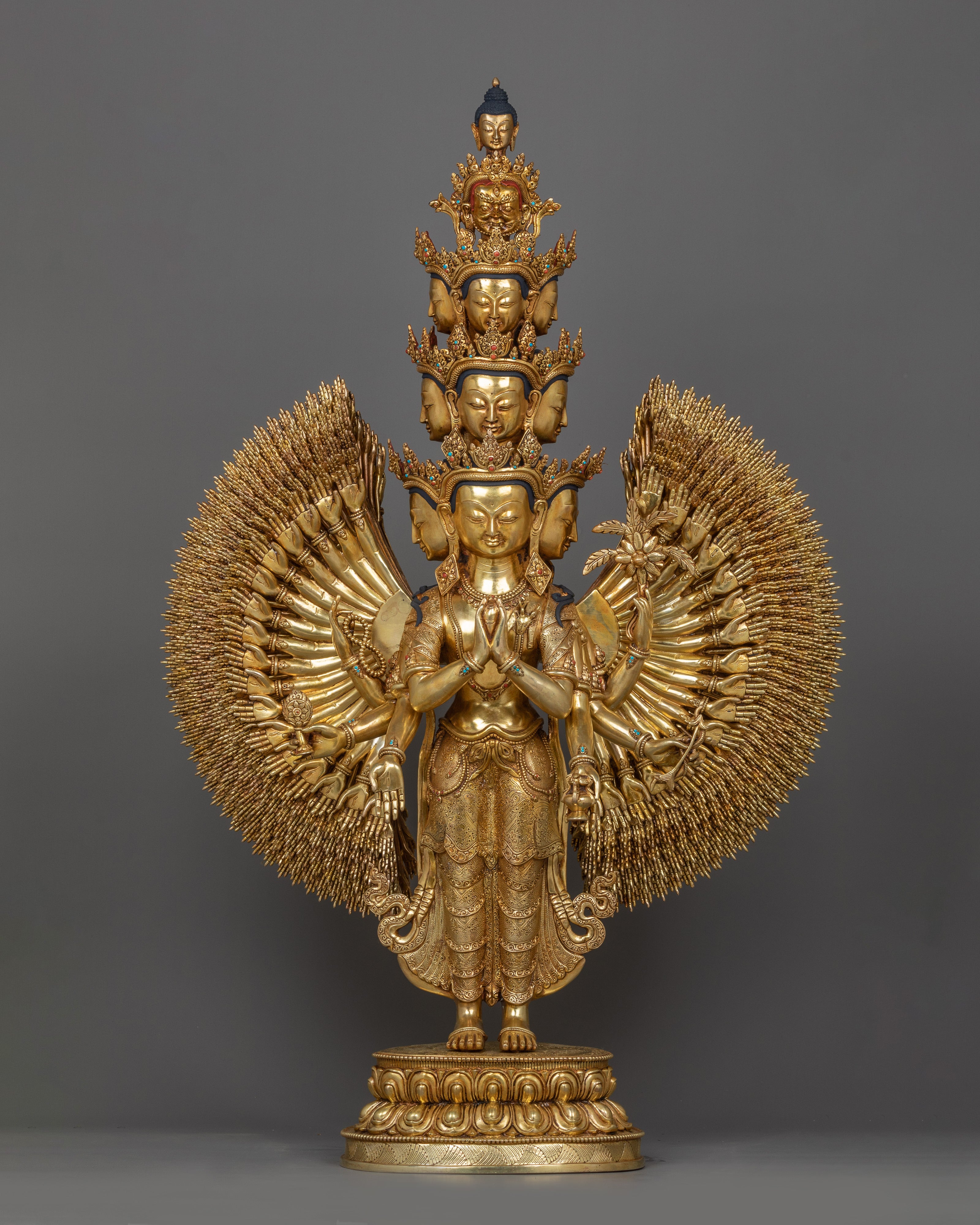 Himalayan Sacred Thousand Armed Chenrezig Statue | Traditional Artwork