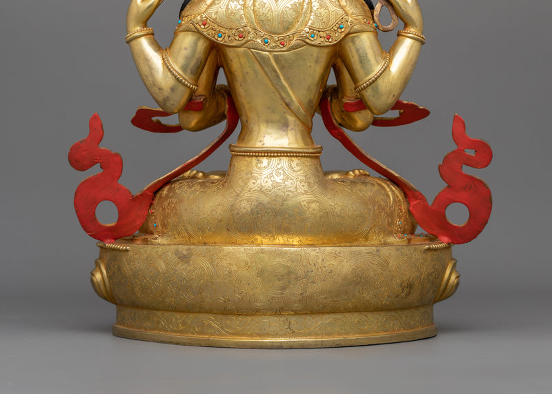 Handmade Beautiful Chenrezig Sculpture | A Symbol of Boundless Love