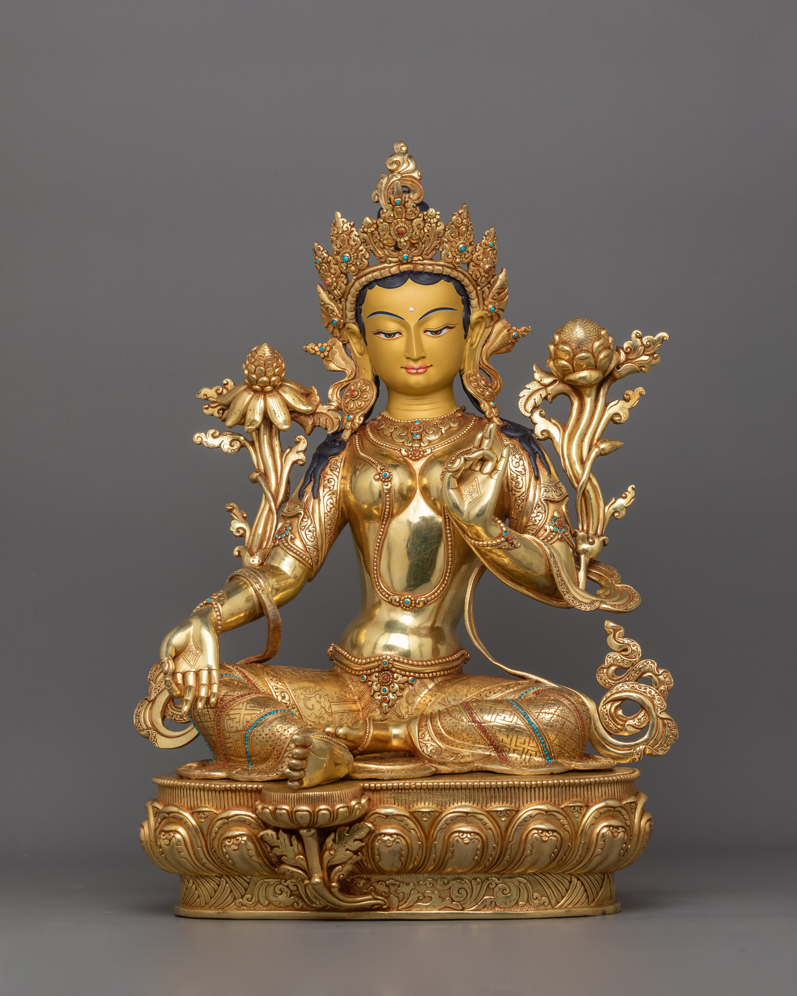 Syamatara Buddhist Goddess Statue | A Symbol of Wisdom