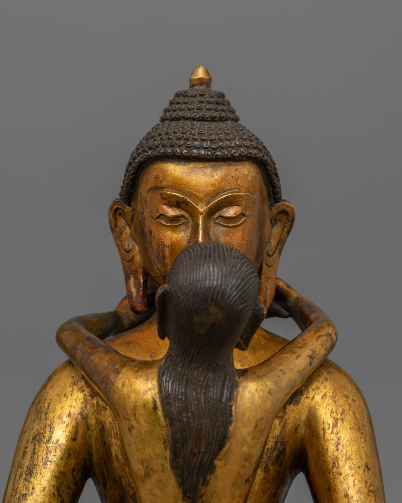 Samantabhadra and his Consort Sculpture | Union of Wisdom and Compassion
