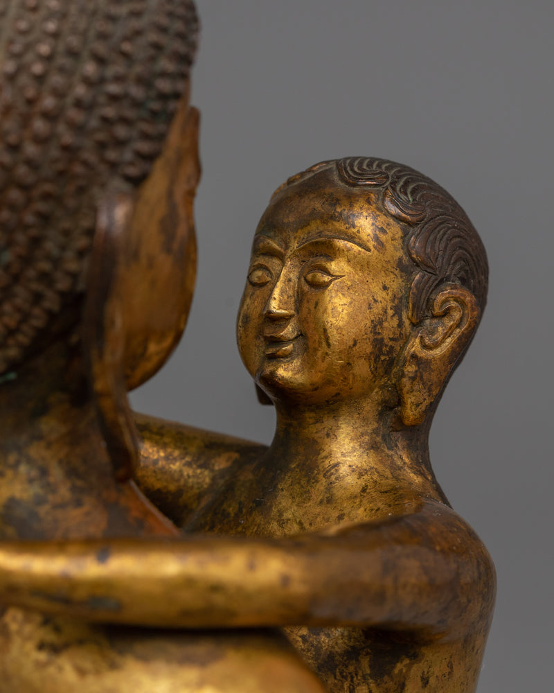 Samantabhadra and his Consort Sculpture | Union of Wisdom and Compassion