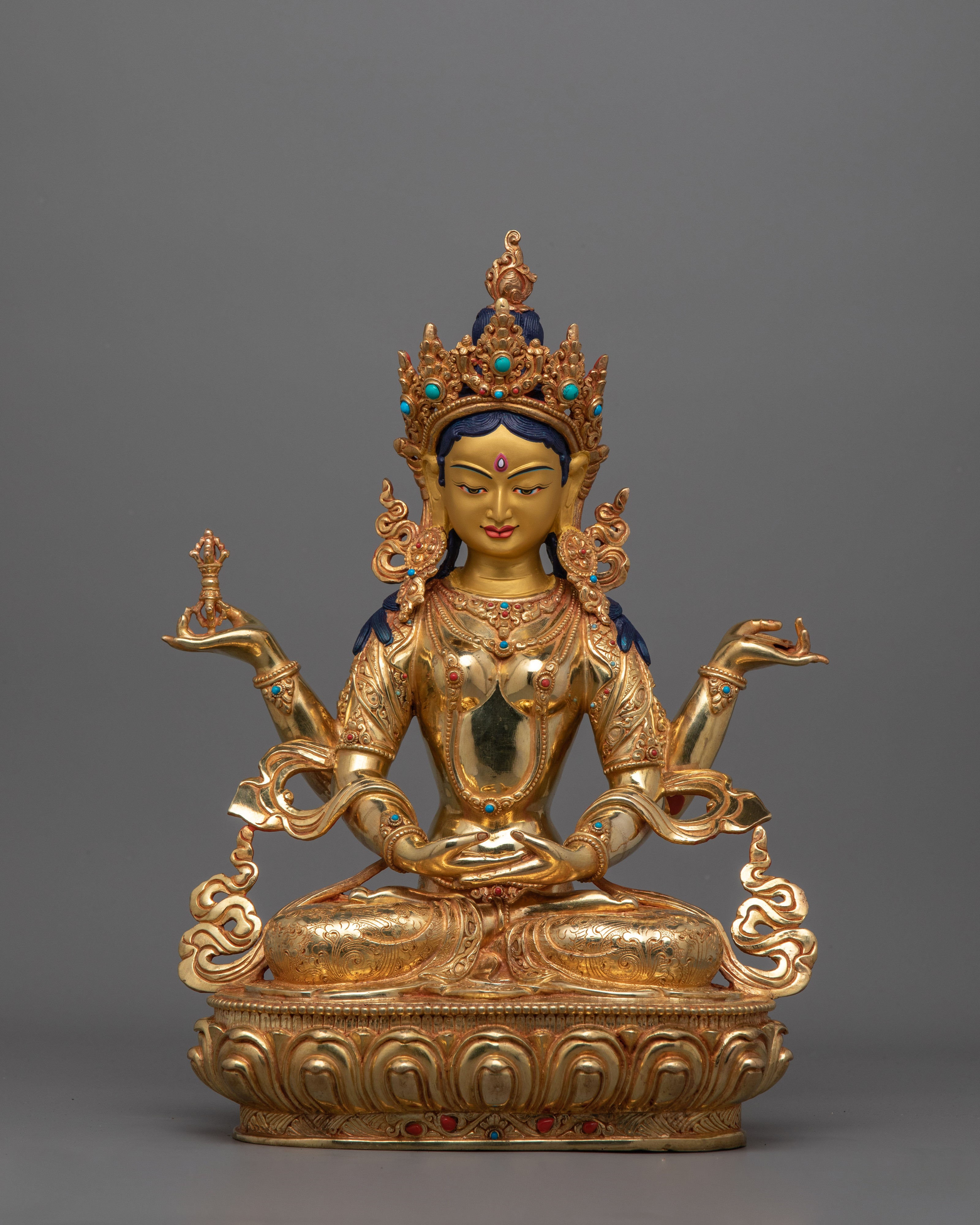 The Goddess of Wisdom Prajnaparamita Statue | Tibetan Buddhism Sacred Artwork