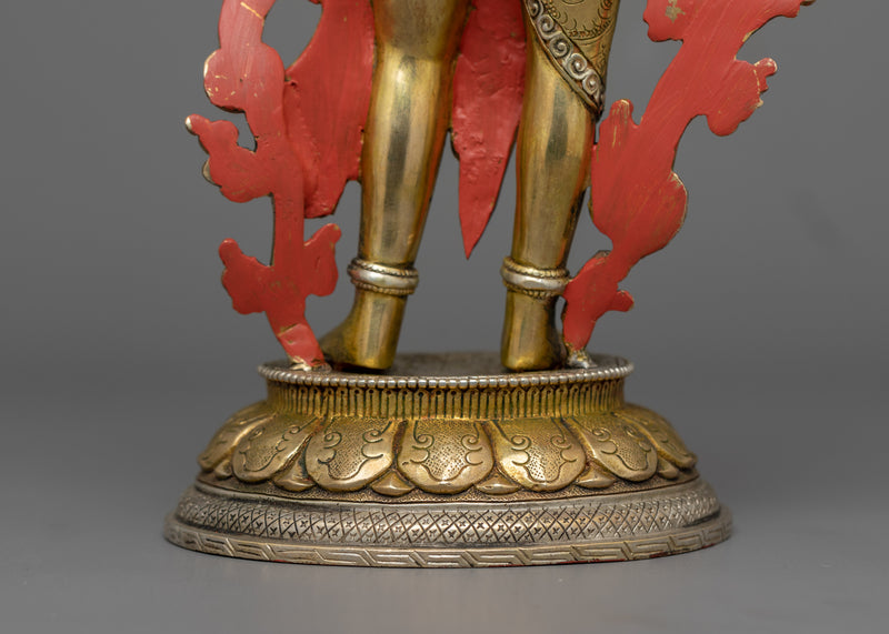 Tibetan Bodhisattva Deity Lokeshwor Statue | Protector of the World, Symbol of Compassion