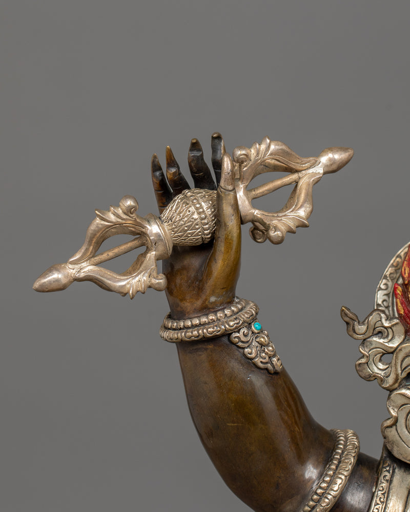 Handmade Vajrapani Protector of Buddhism Statue | Symbol of Power and Protection