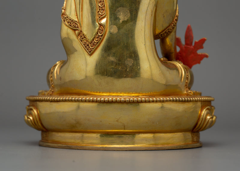 Tibetan Healer and Protector Medicine Buddha | Handcrafted Sculpture