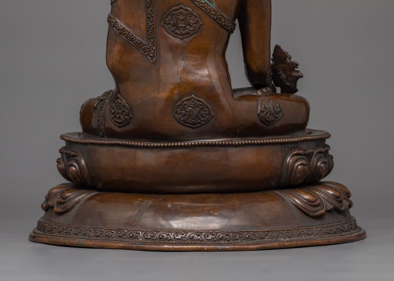 Handcrafted Three Buddha Sculpture Set | Medicine, Amitabha, and Shakyamuni Statues