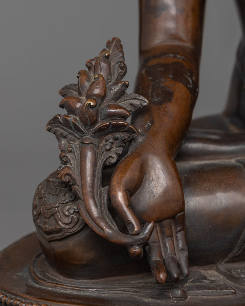 Handcrafted Three Buddha Sculpture Set | Medicine, Amitabha, and Shakyamuni Statues