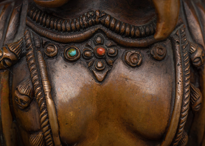 Handmade Panchamukhi Sculpture | Five-Faced Protector Deity of Strength and Protection