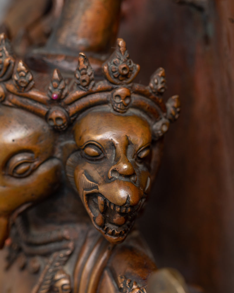 Handmade Panchamukhi Sculpture | Five-Faced Protector Deity of Strength and Protection