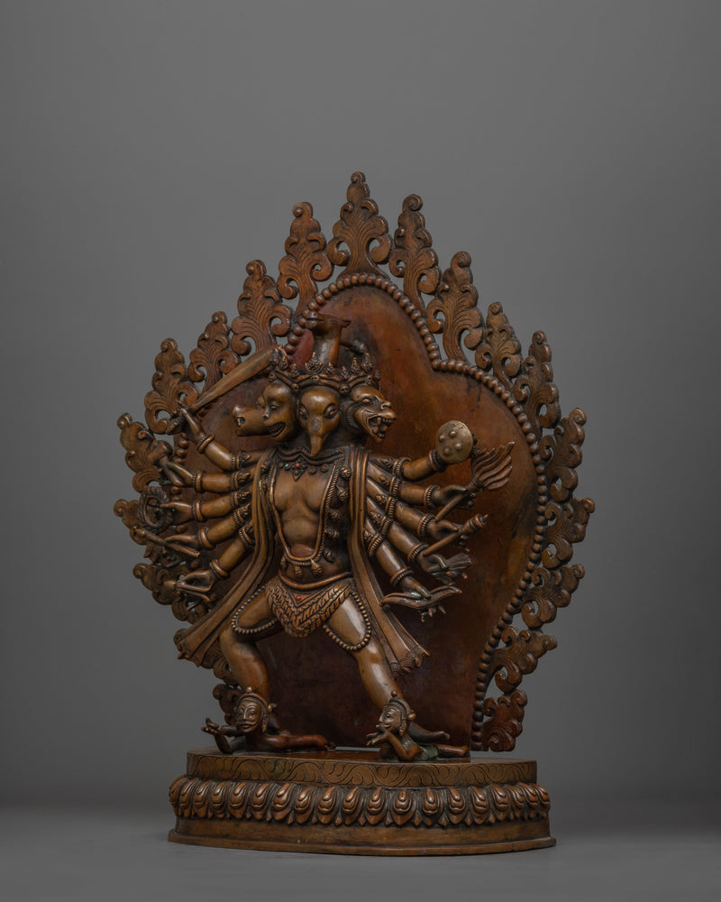 Handmade Panchamukhi Sculpture | Five-Faced Protector Deity of Strength and Protection