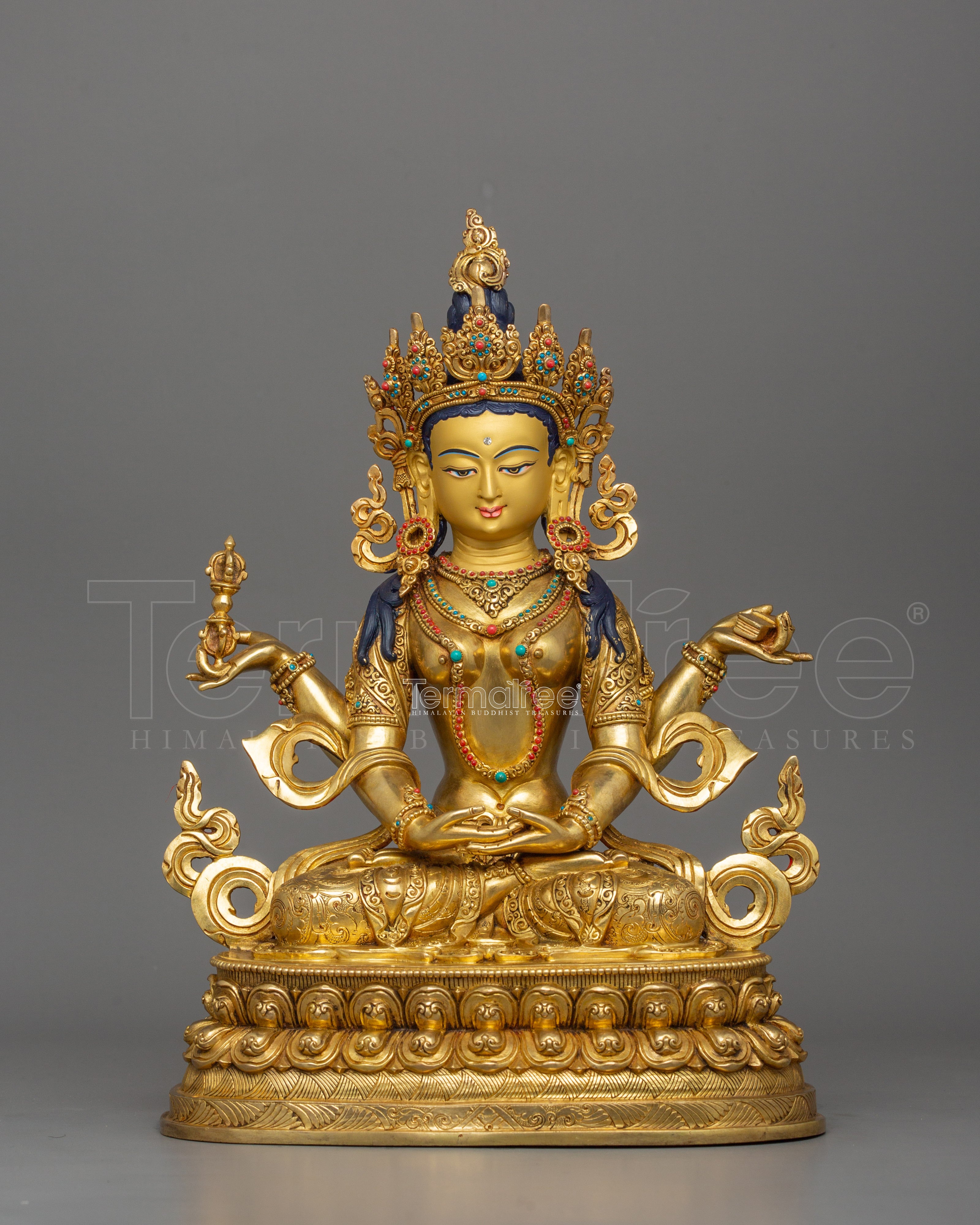 Handmade Prajnaparamita Figurine | Goddess of Wisdom, Perfection and Enlightenment